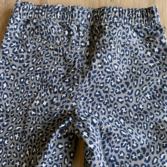 Jumping Beans Girls Cuffed Ocelot Leopard Print Jeans Gray Blue Boyfriend - Picture 5 of 5